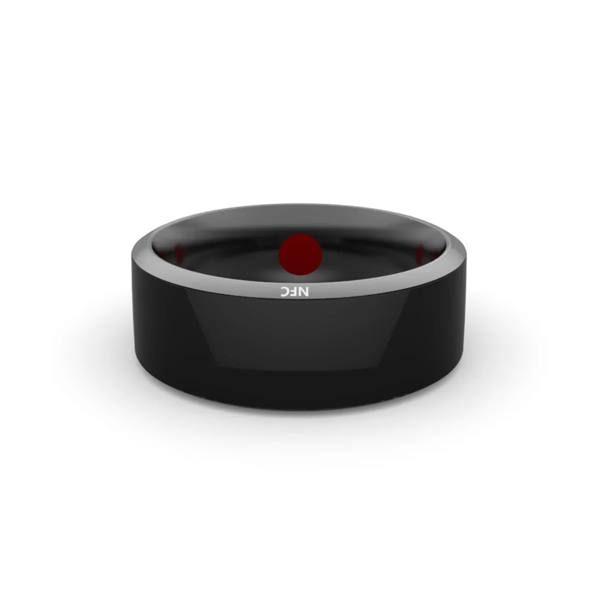 Multifunctional Black Smart Wearable Ring